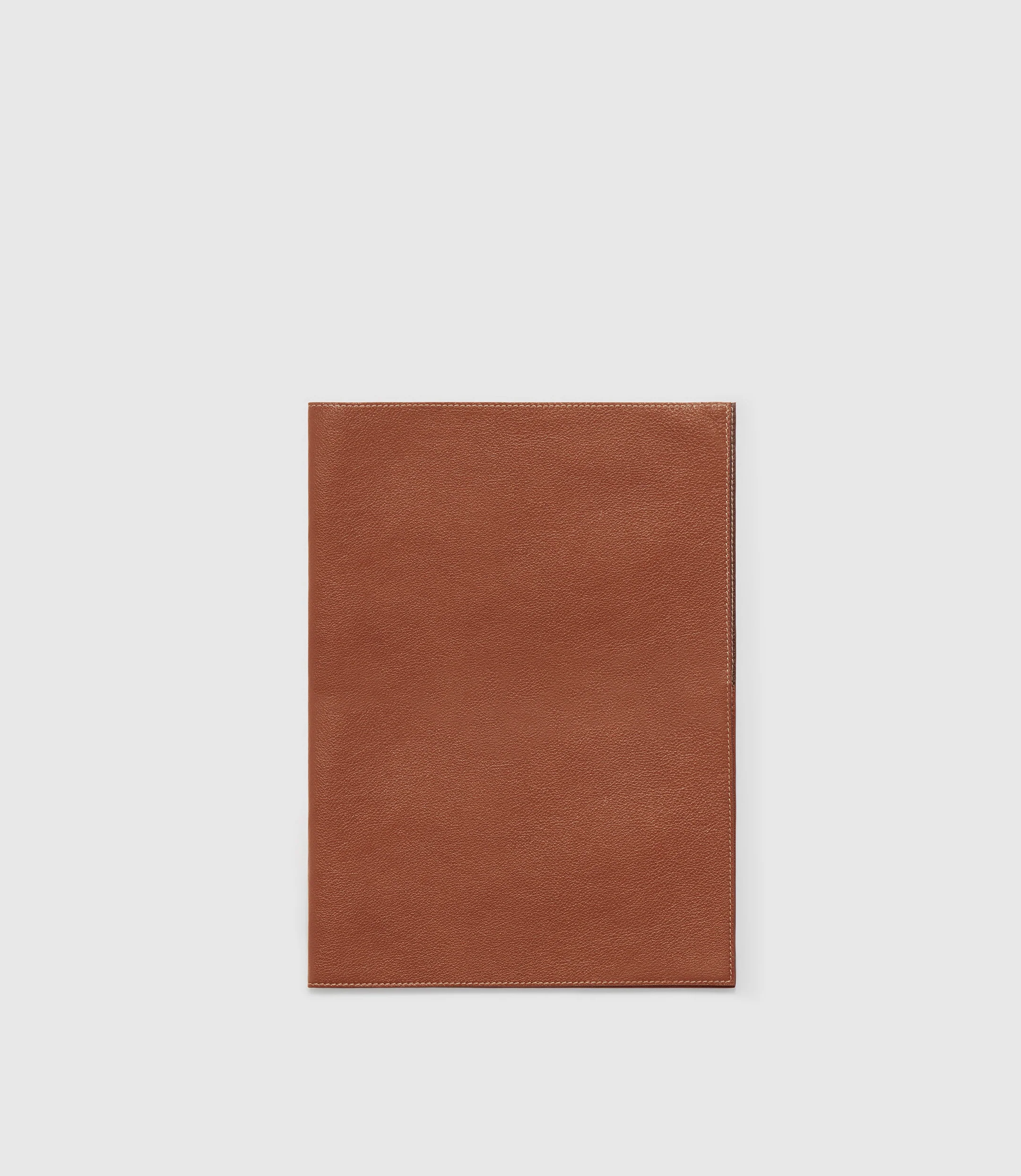A4 Leather Folder Buffalo Cognac