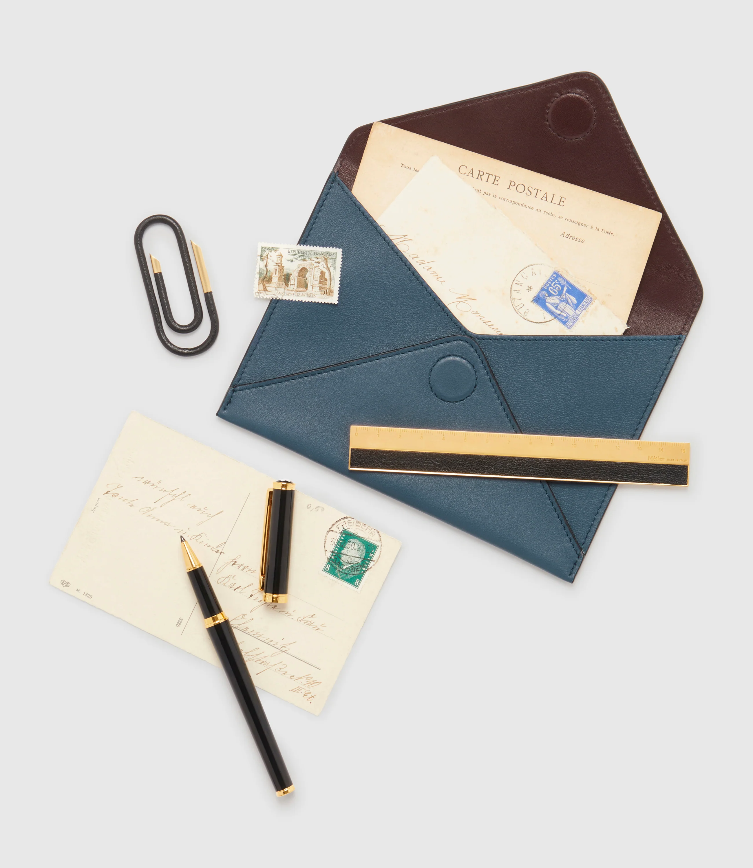 A6 Envelope Smooth Calfskin Storm - Image 4