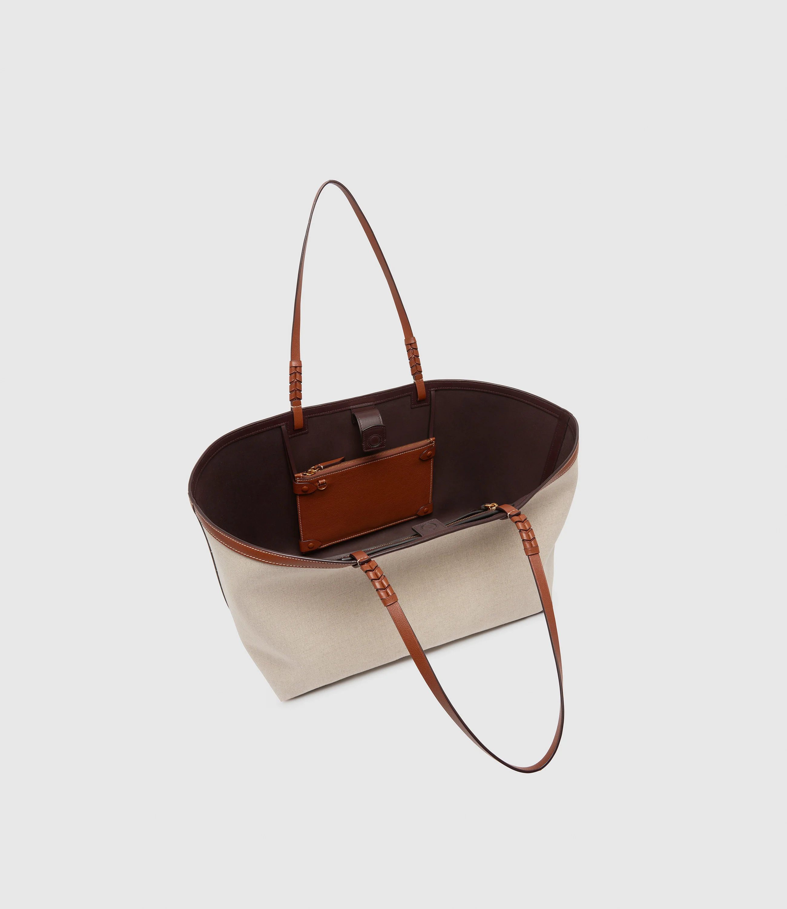 Cala 42 Natural Linen with Cognac - Image 3