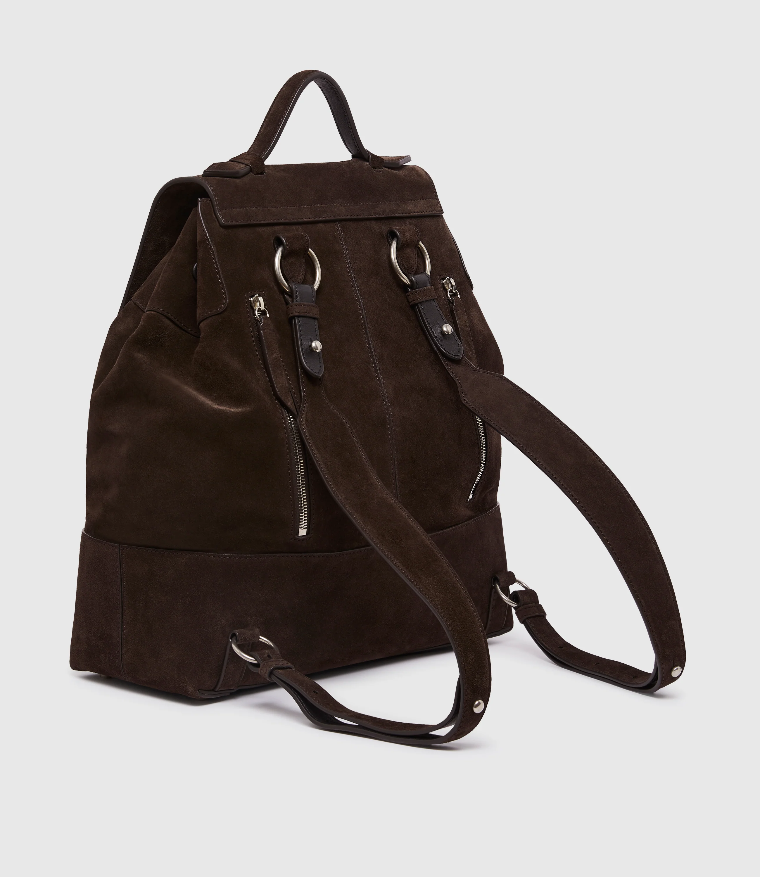 Glide Backpack Suede Chocolate - Image 3
