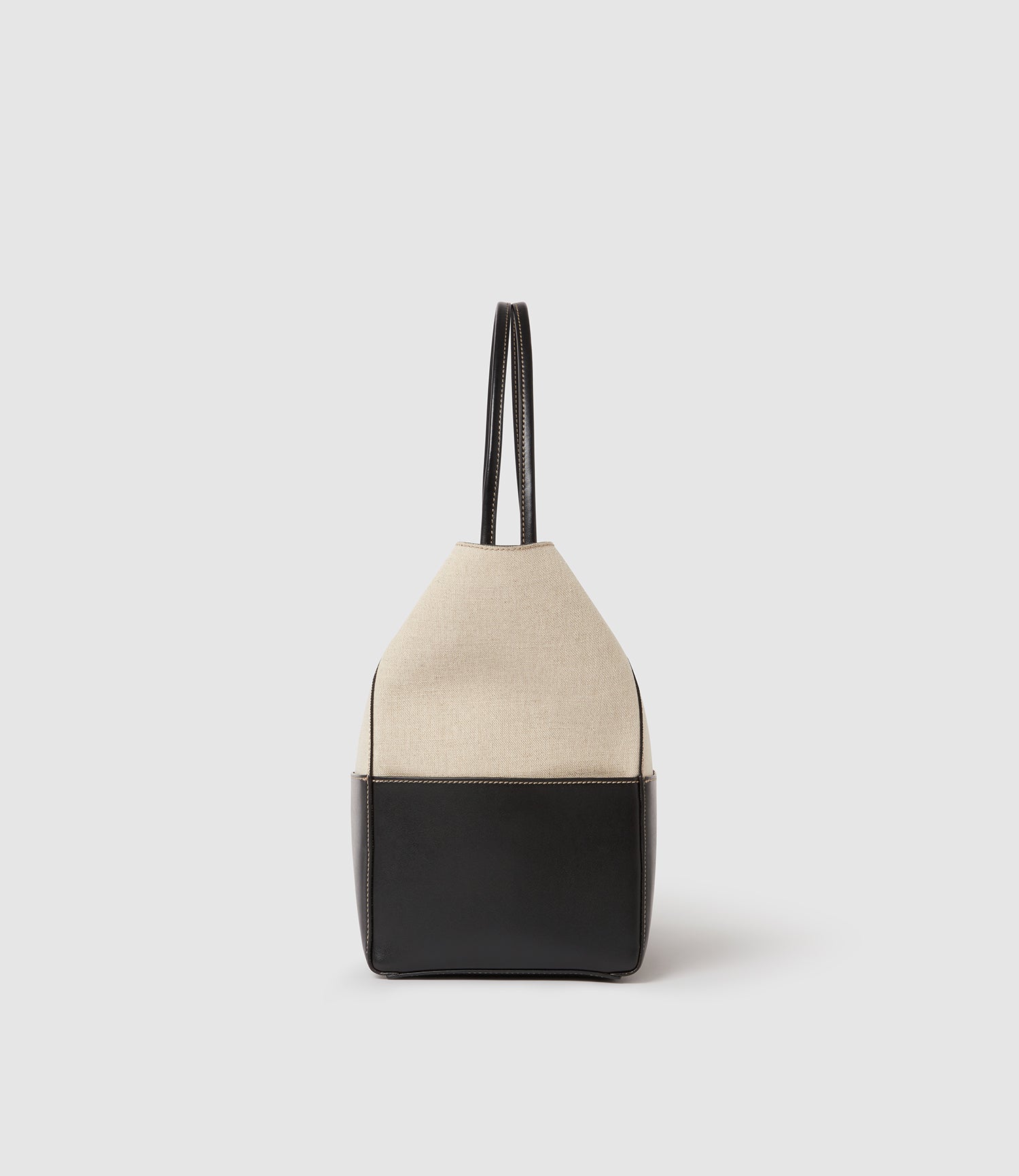 Incognito 36 Cabas Linen with Apple Leather Black - Image 3
