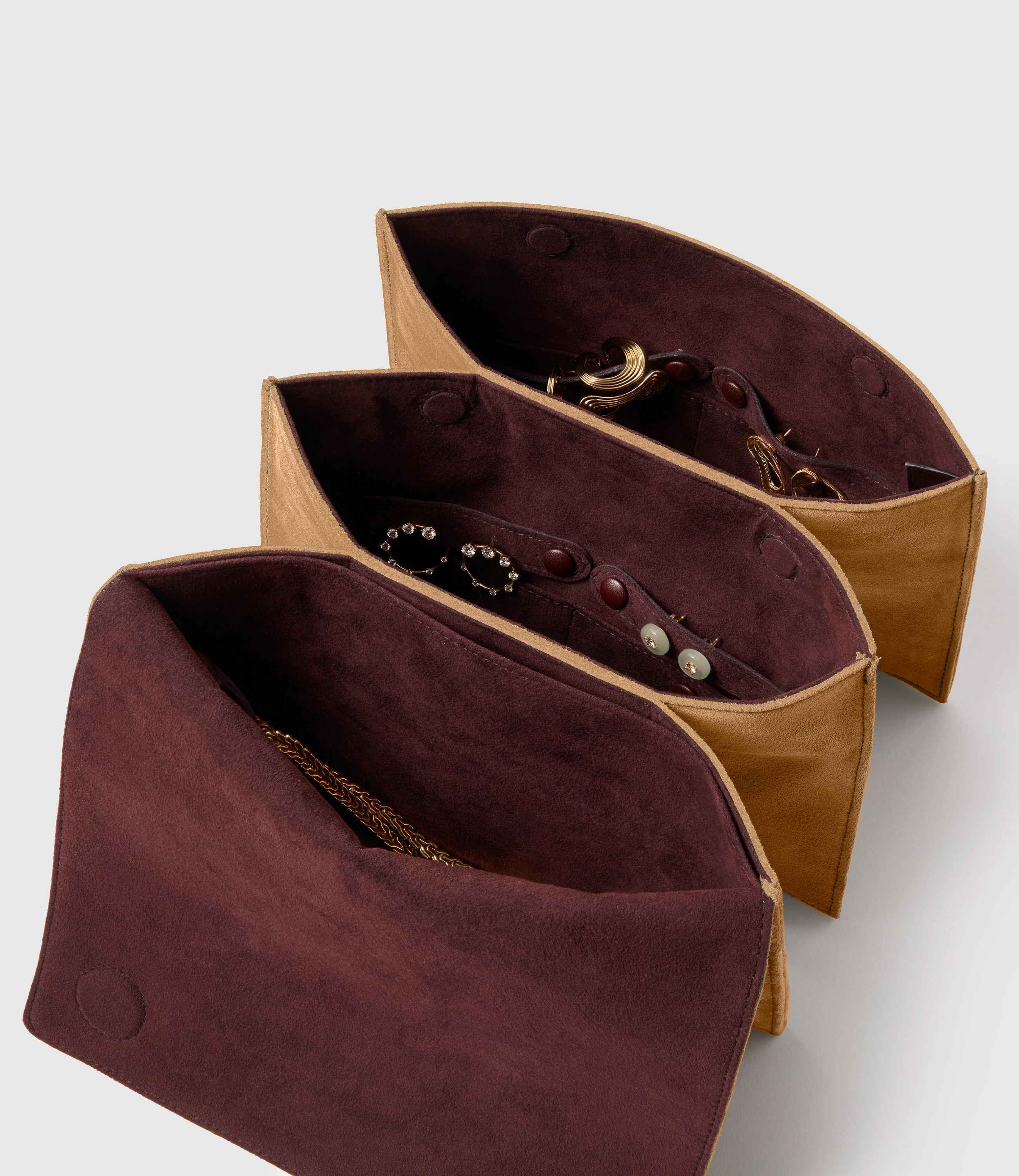 Large Jewellery Travel Case Suede Marrakech - Image 4