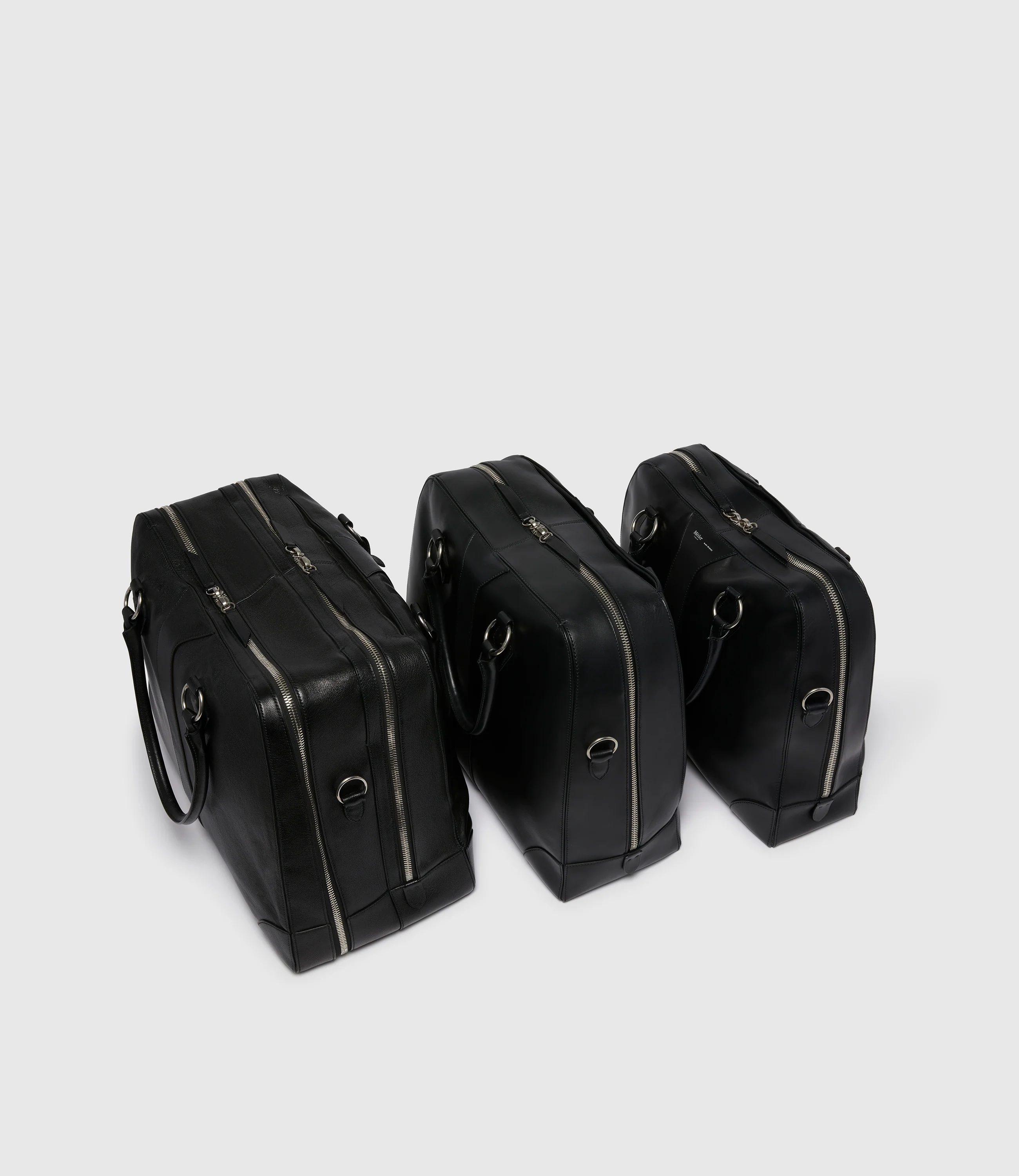 Le Petit Voyage Overnight Briefcase Atelier Calfskin Black - Image 6