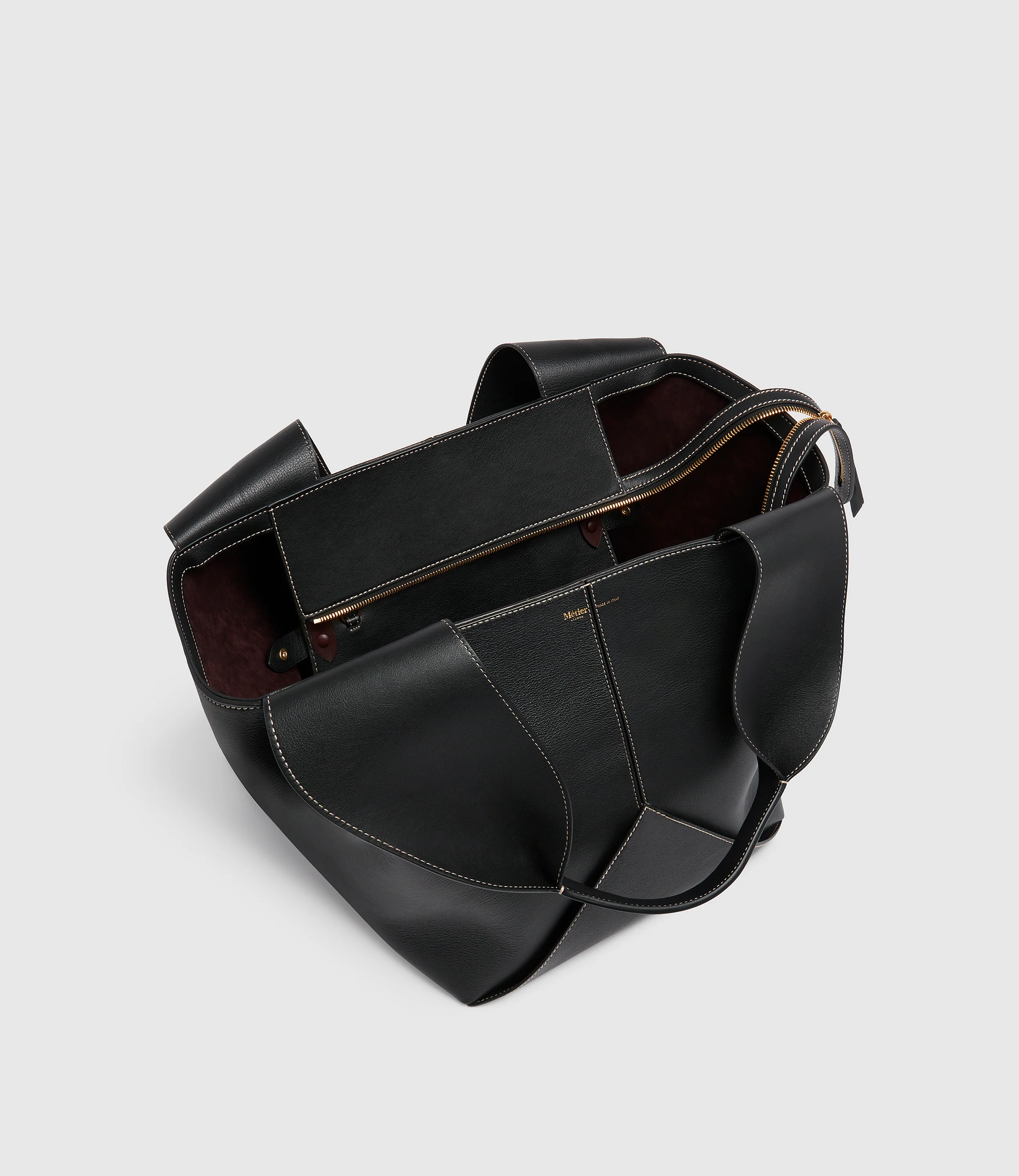 Market Bag Smooth Calfskin Black - Image 2