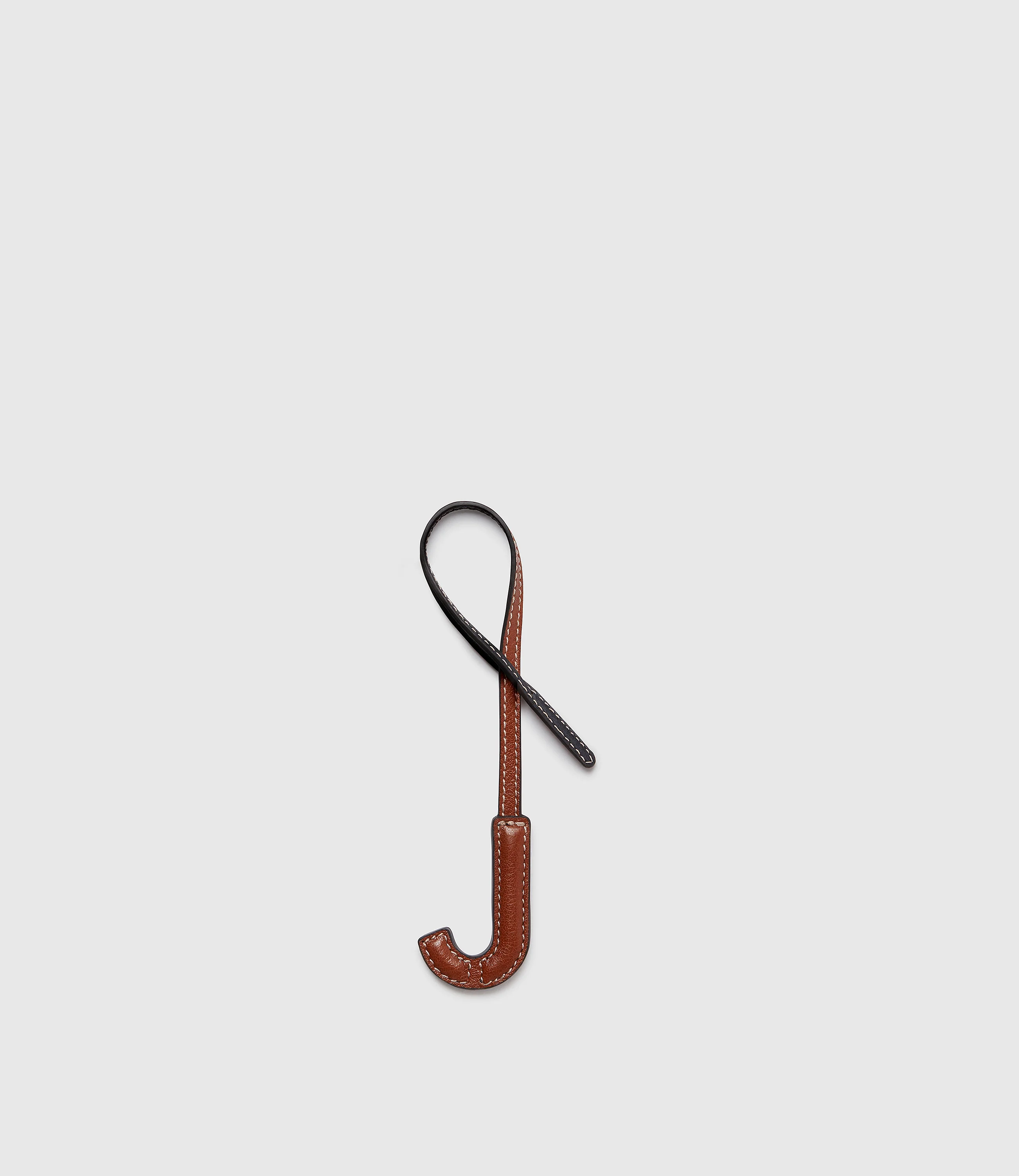 Personalisation Letter Charm Buffalo Cognac and Black with Salt Stitching - Image 16