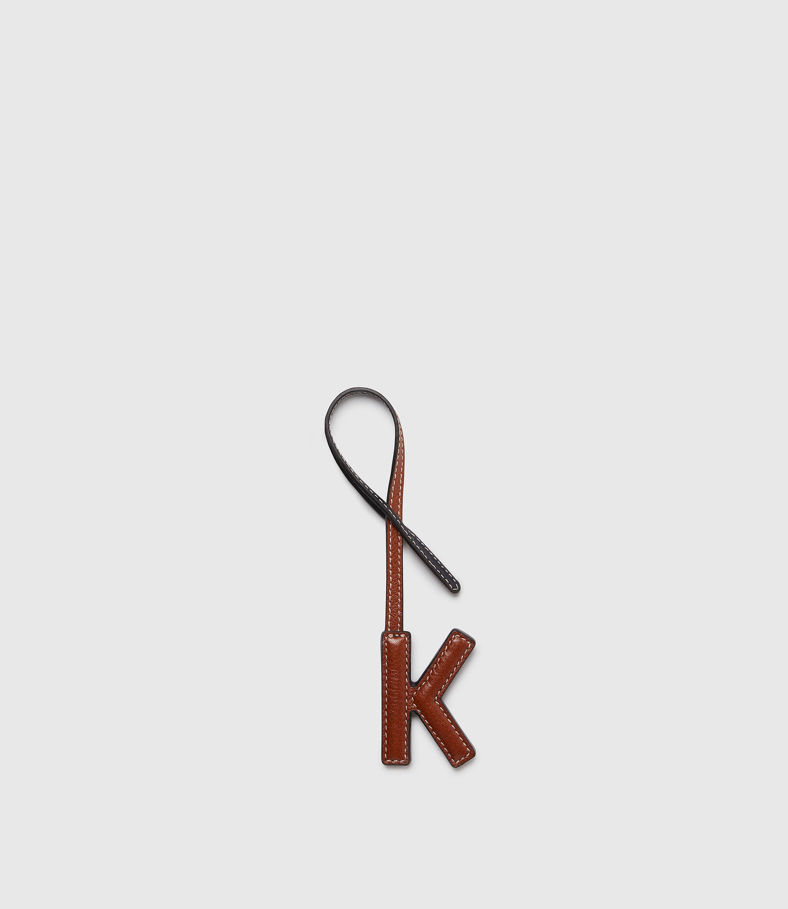 Personalisation Letter Charm Buffalo Cognac and Black with Salt Stitching - Image 17