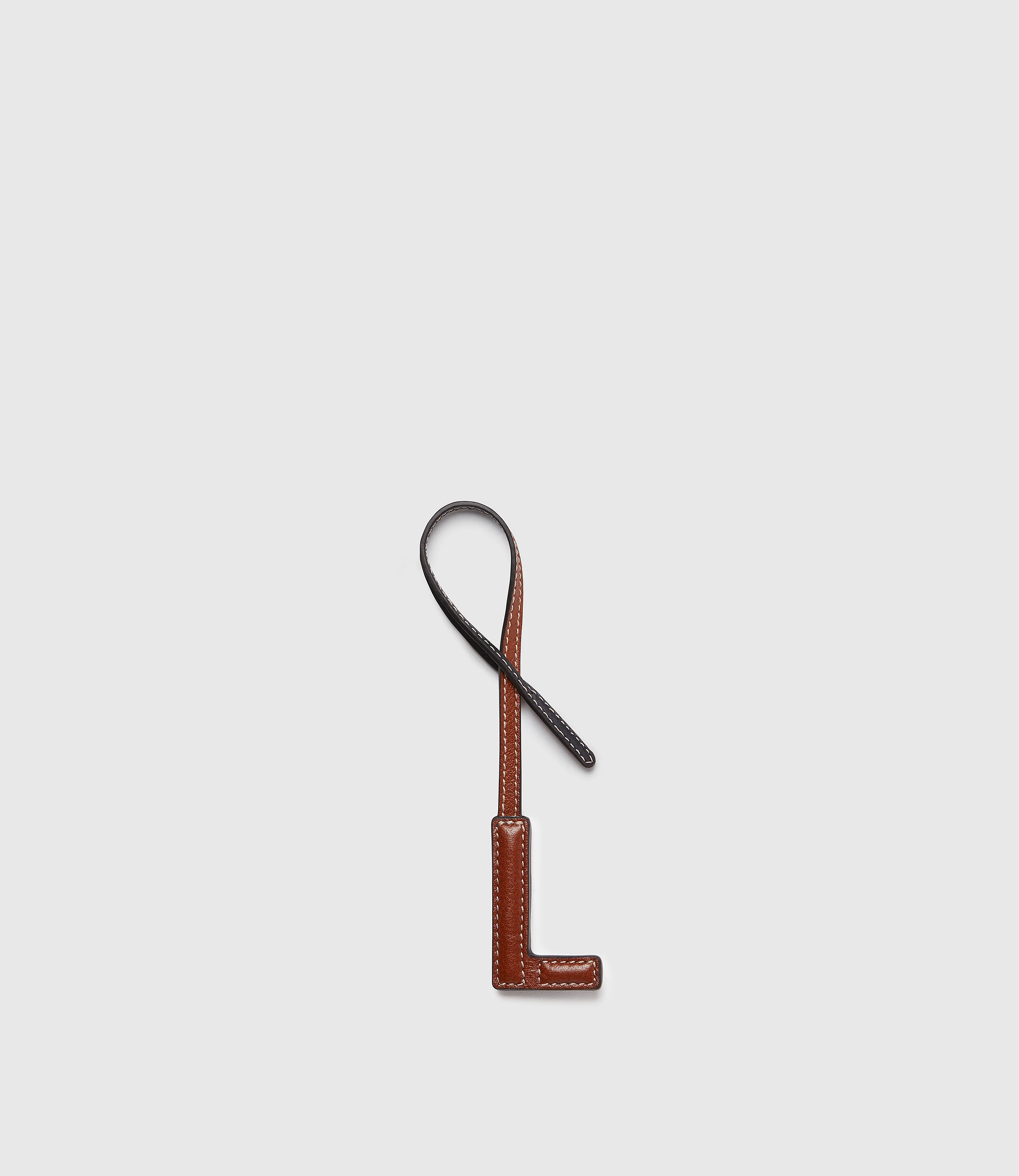 Personalisation Letter Charm Buffalo Cognac and Black with Salt Stitching - Image 18