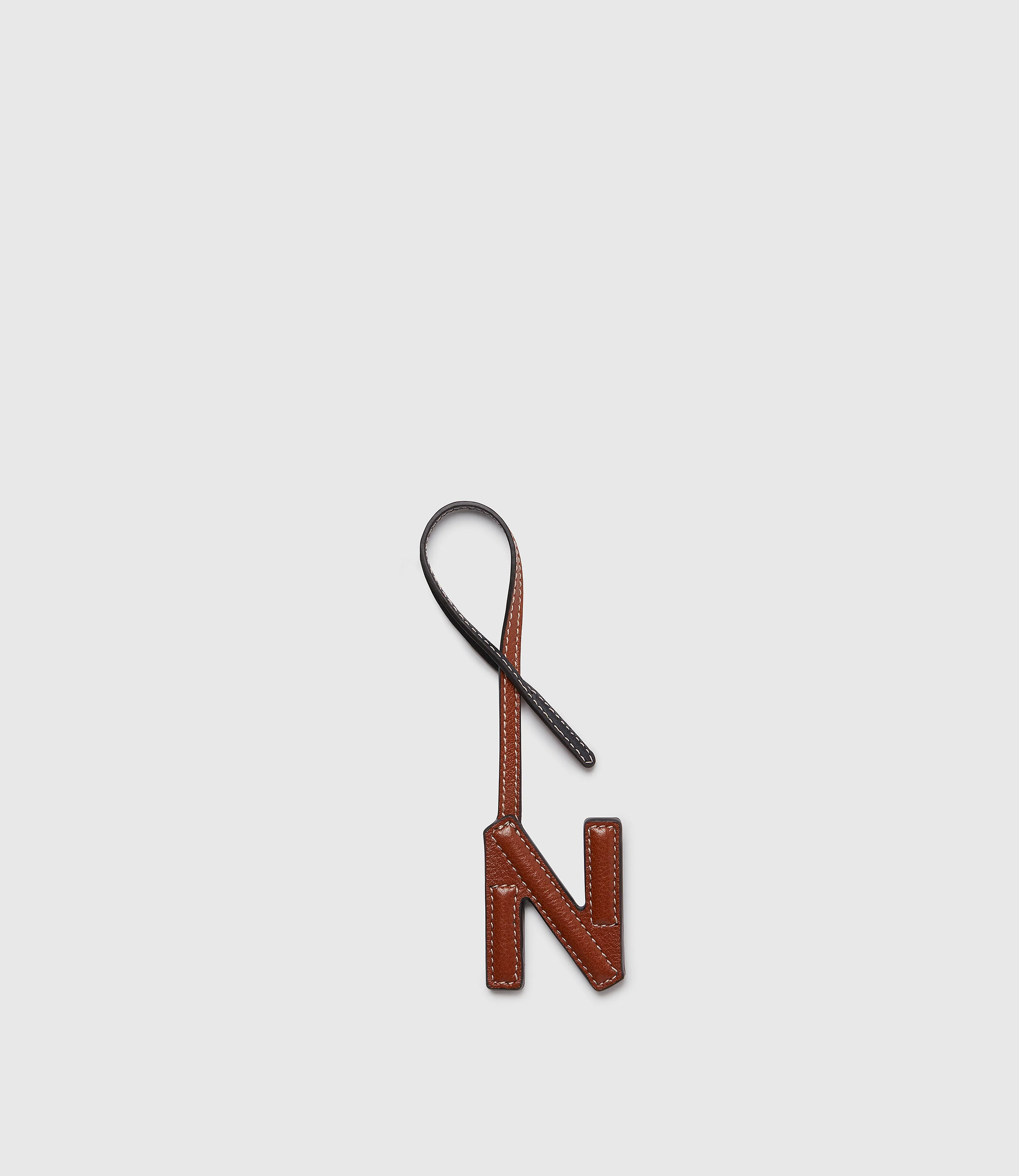 Personalisation Letter Charm Buffalo Cognac and Black with Salt Stitching - Image 21