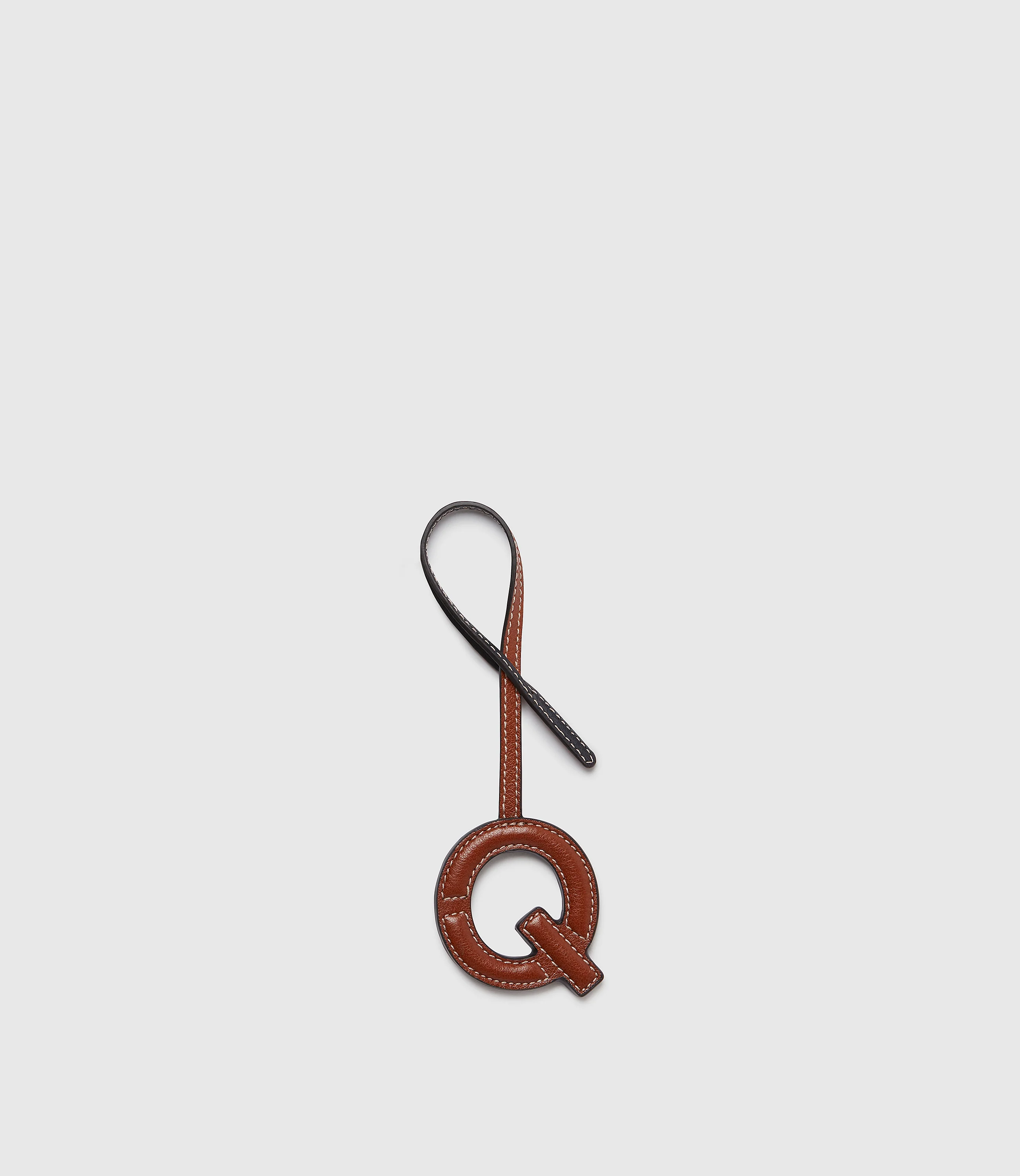 Personalisation Letter Charm Buffalo Cognac and Black with Salt Stitching - Image 25