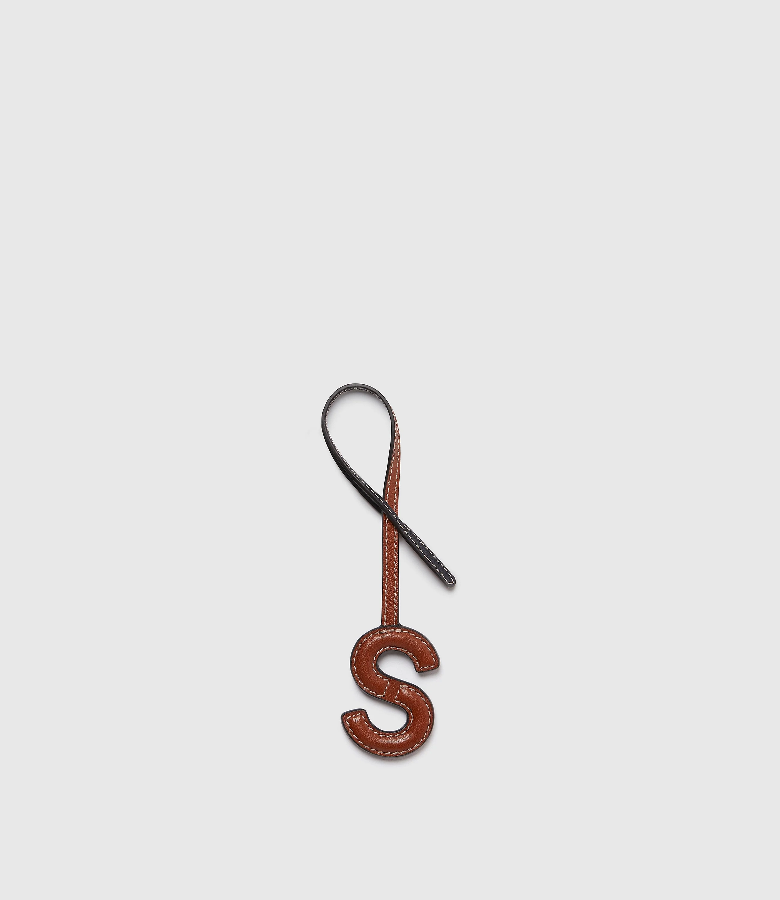 Personalisation Letter Charm Buffalo Cognac and Black with Salt Stitching - Image 27