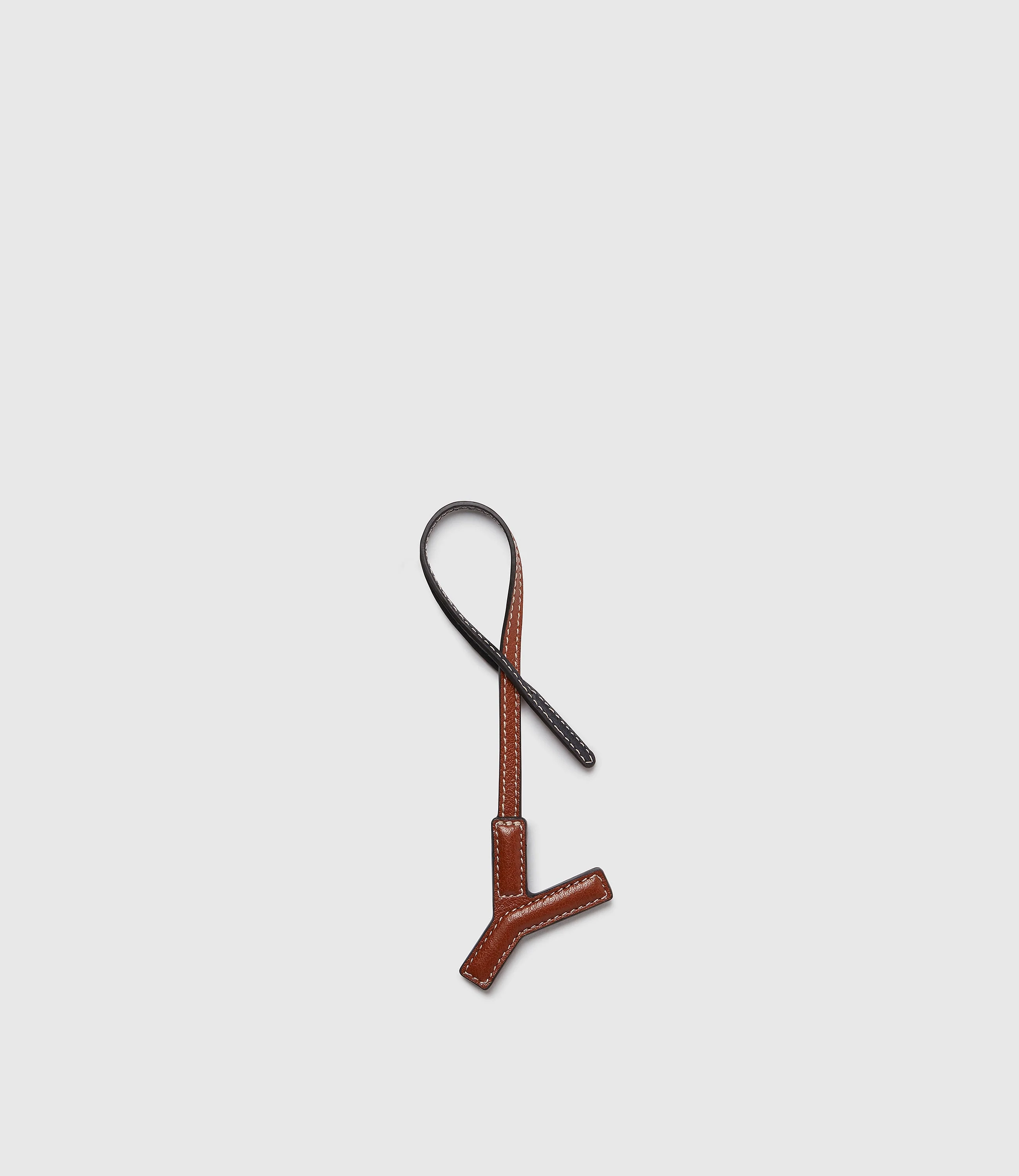 Personalisation Letter Charm Buffalo Cognac and Black with Salt Stitching - Image 33