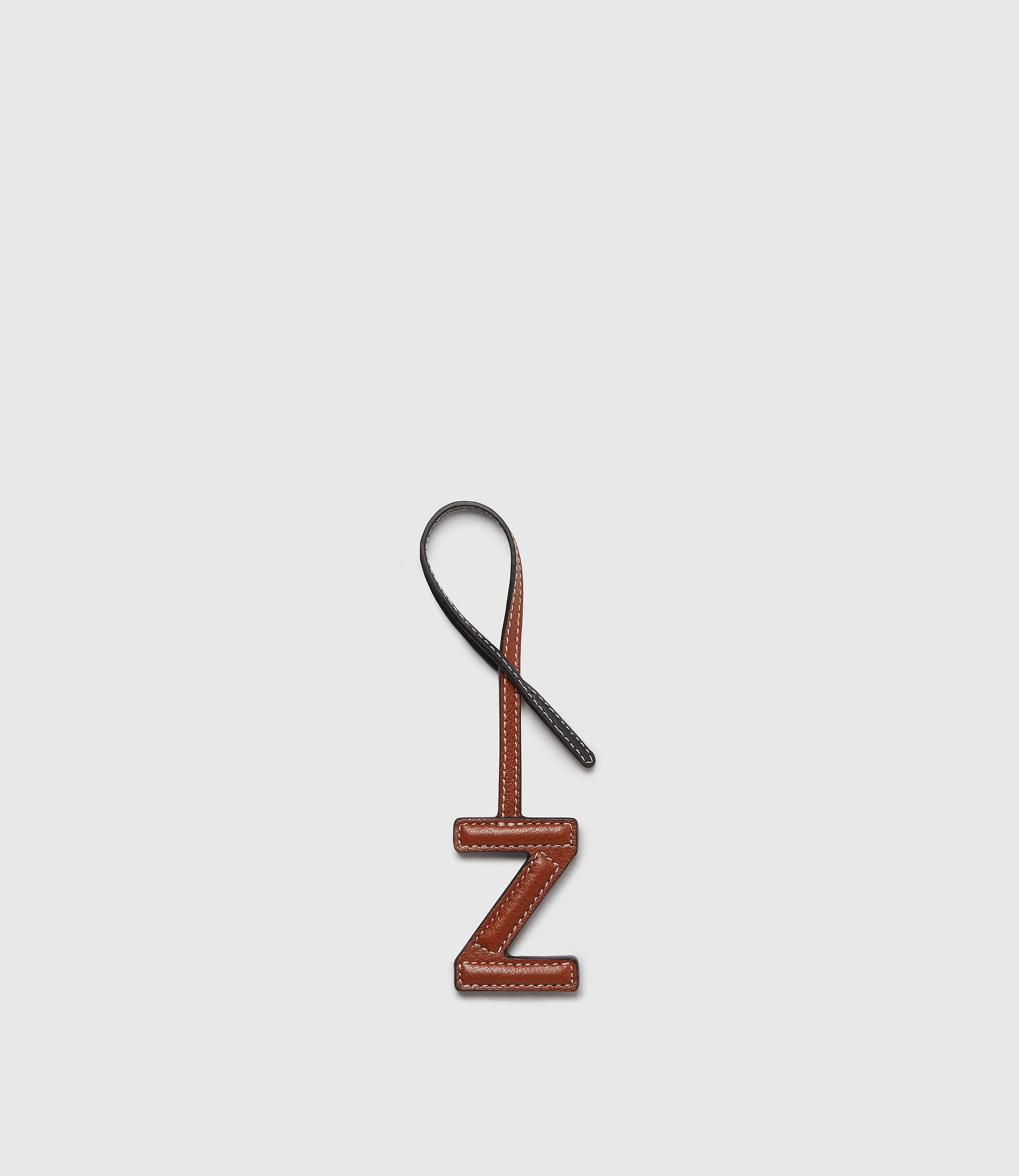 Personalisation Letter Charm Buffalo Cognac and Black with Salt Stitching - Image 34