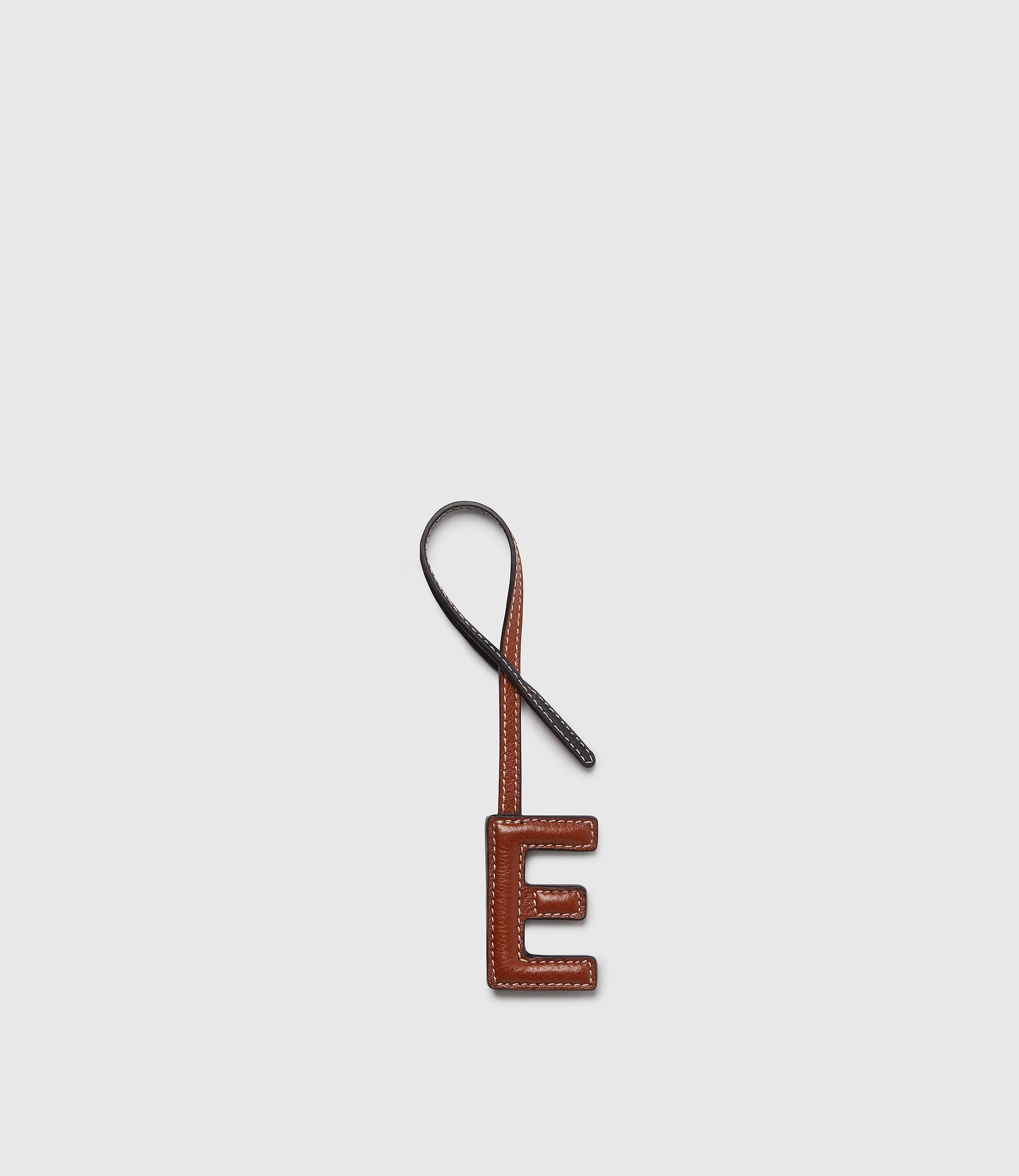 Personalisation Letter Charm Buffalo Cognac and Black with Salt Stitching - Image 9