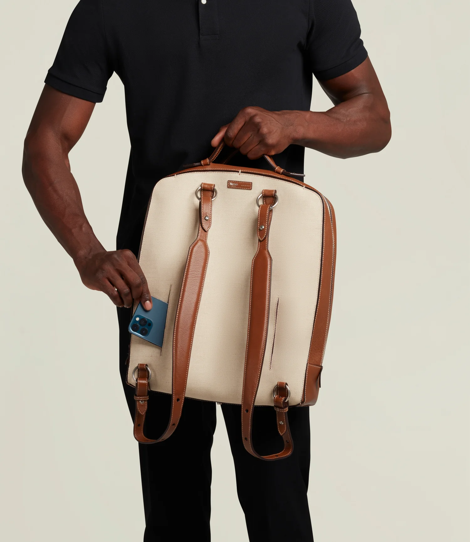 Rider Backpack Natural Linen - Image 5