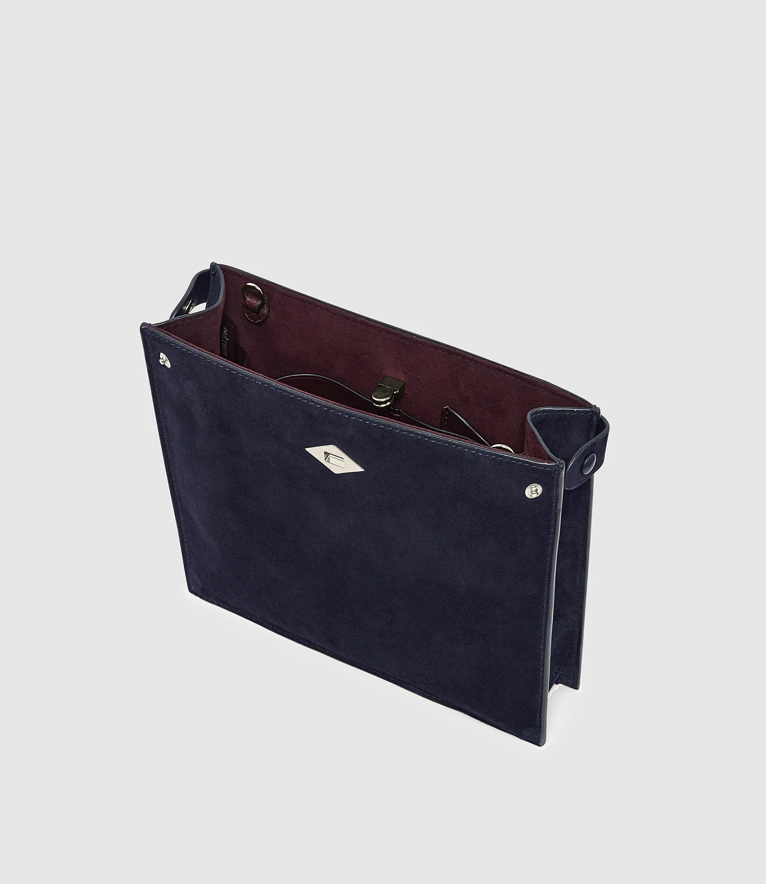 Stowaway Crossbody Buttery Suede Midnight - Image 3