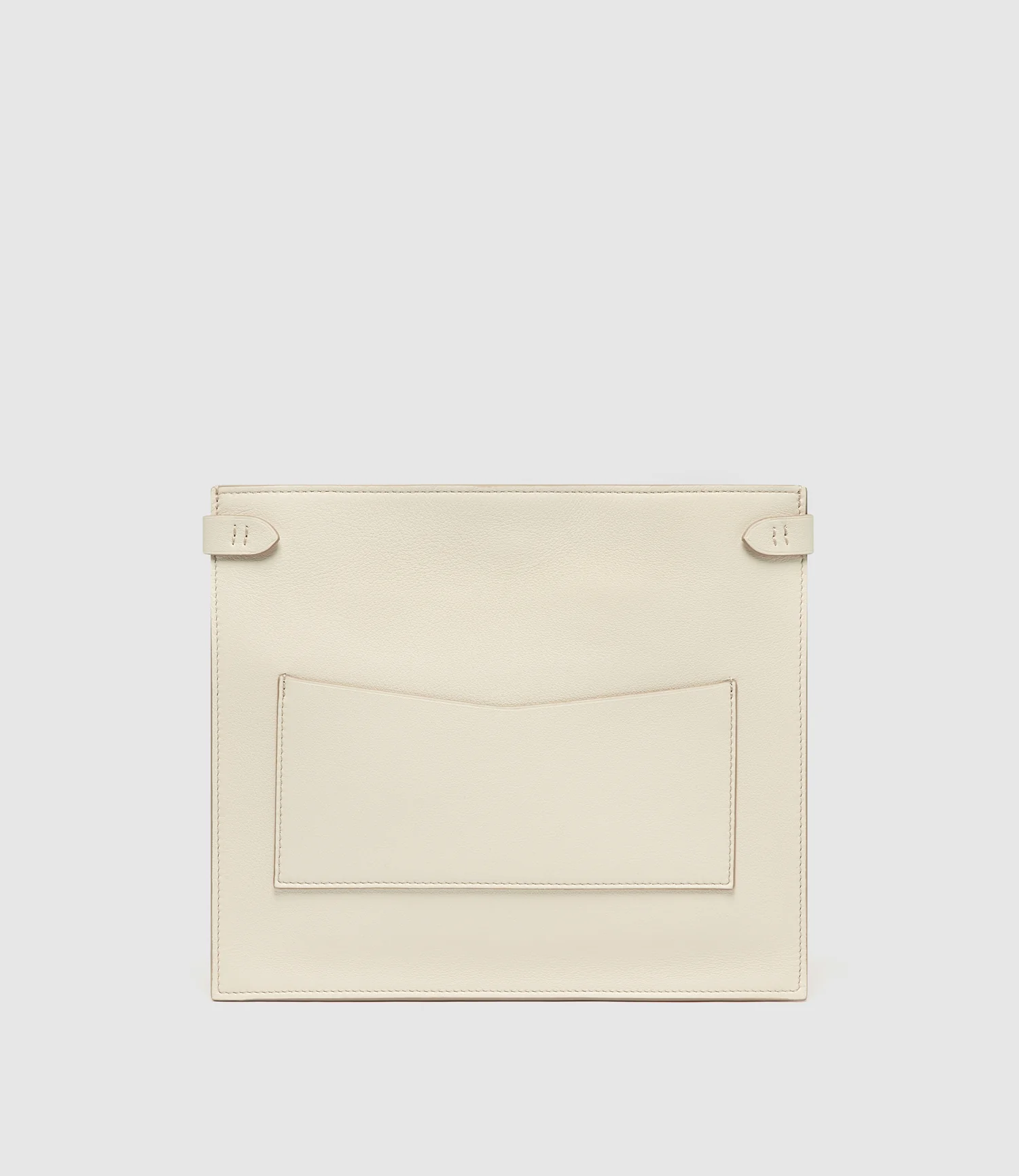 Stowaway Crossbody Smooth Calfskin White Sand with Silver Hardware - Image 5