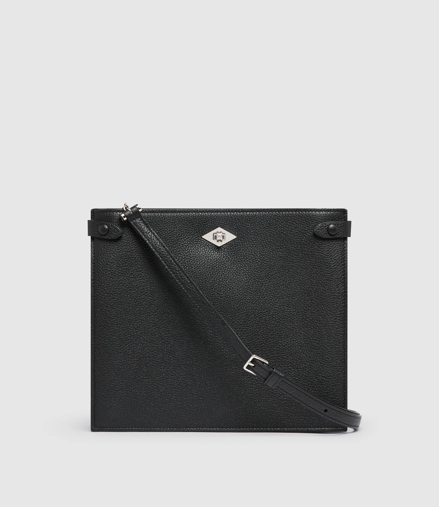 Stowaway Crossbody Soft Grain Leather Black - Image 6