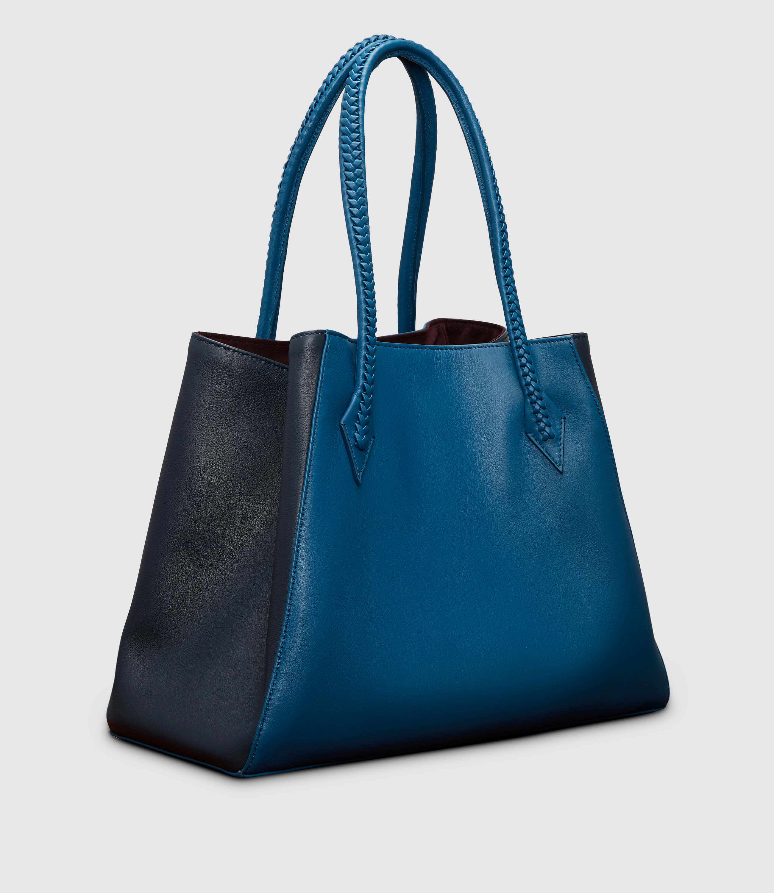Vérité Collapsible Cabas Smooth Calfskin Riviera Blue Navy - Image 2