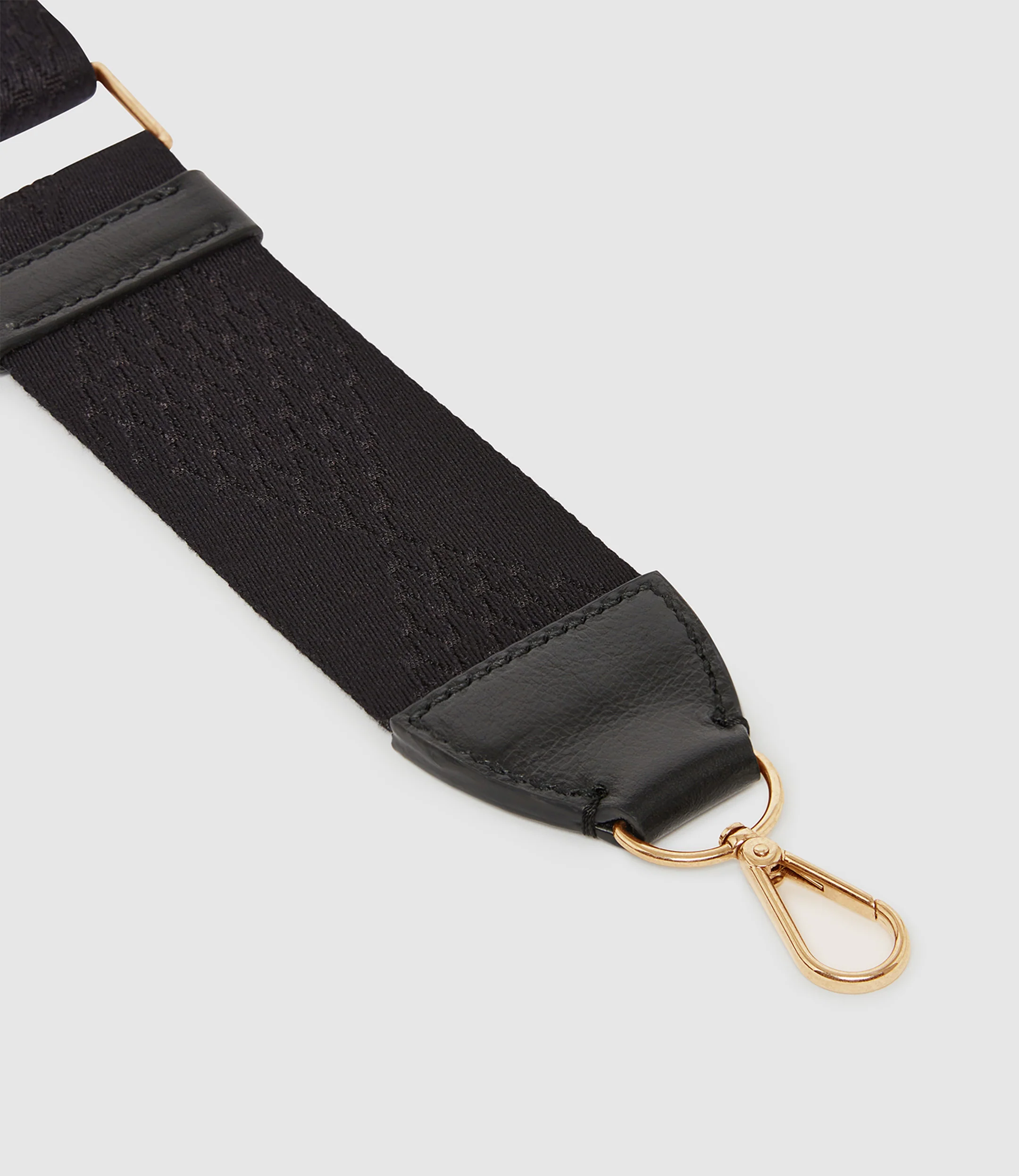 Webbing Strap Black With Gold Hardware - Image 3