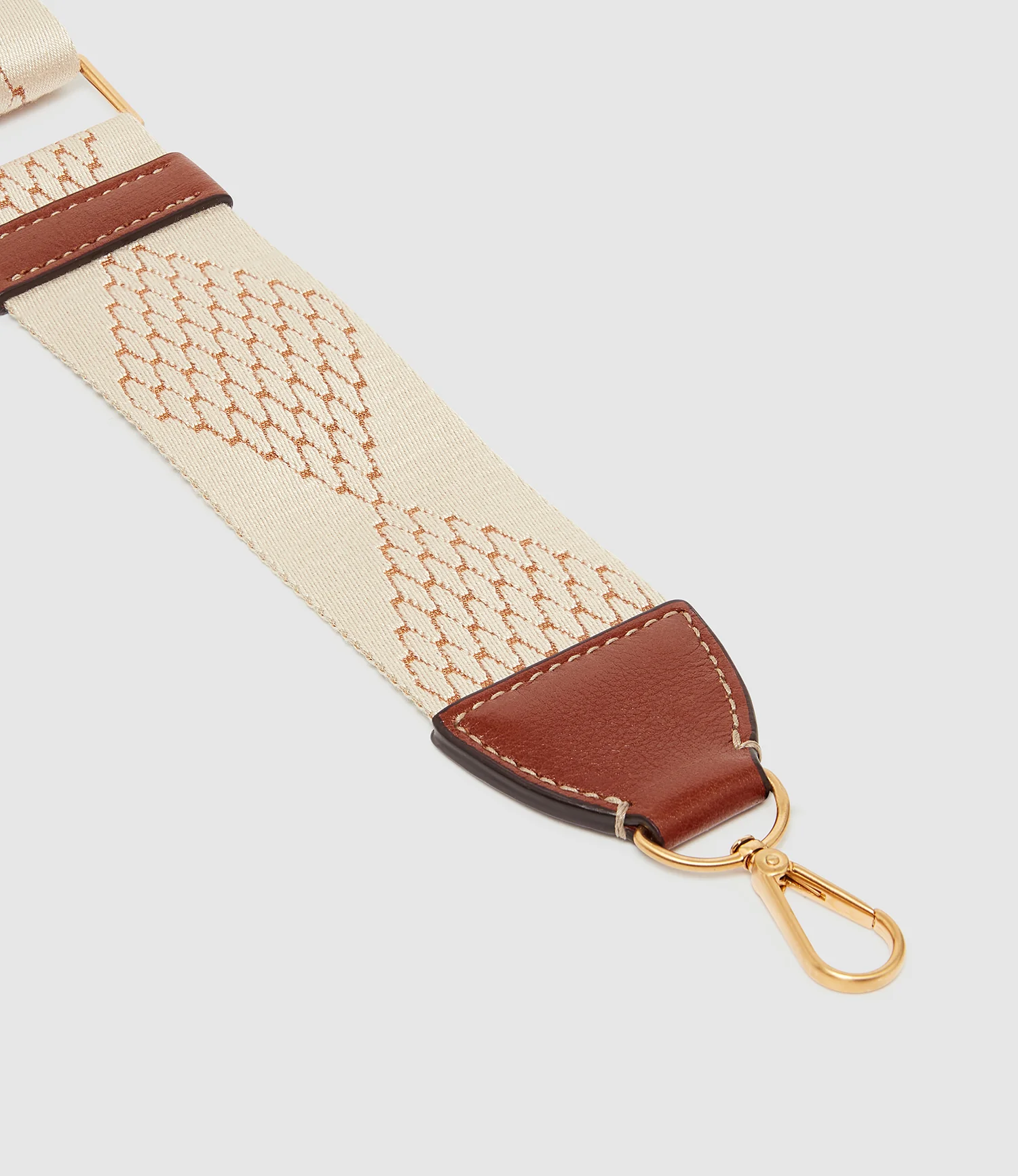 Webbing Strap White Sand and Cognac - Image 3