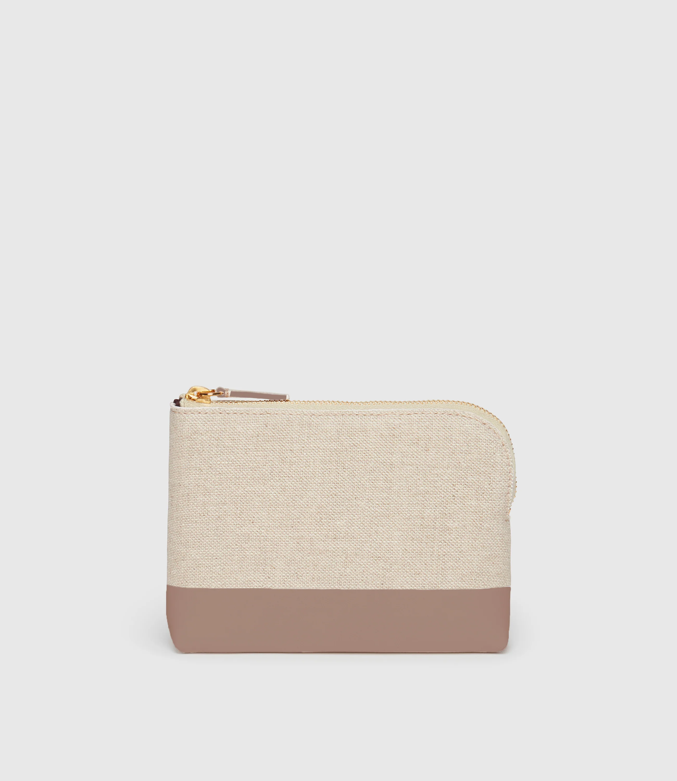Westman Atelier By Métier Petite Makeup Pouch Natural Linen with Desert - Image 3