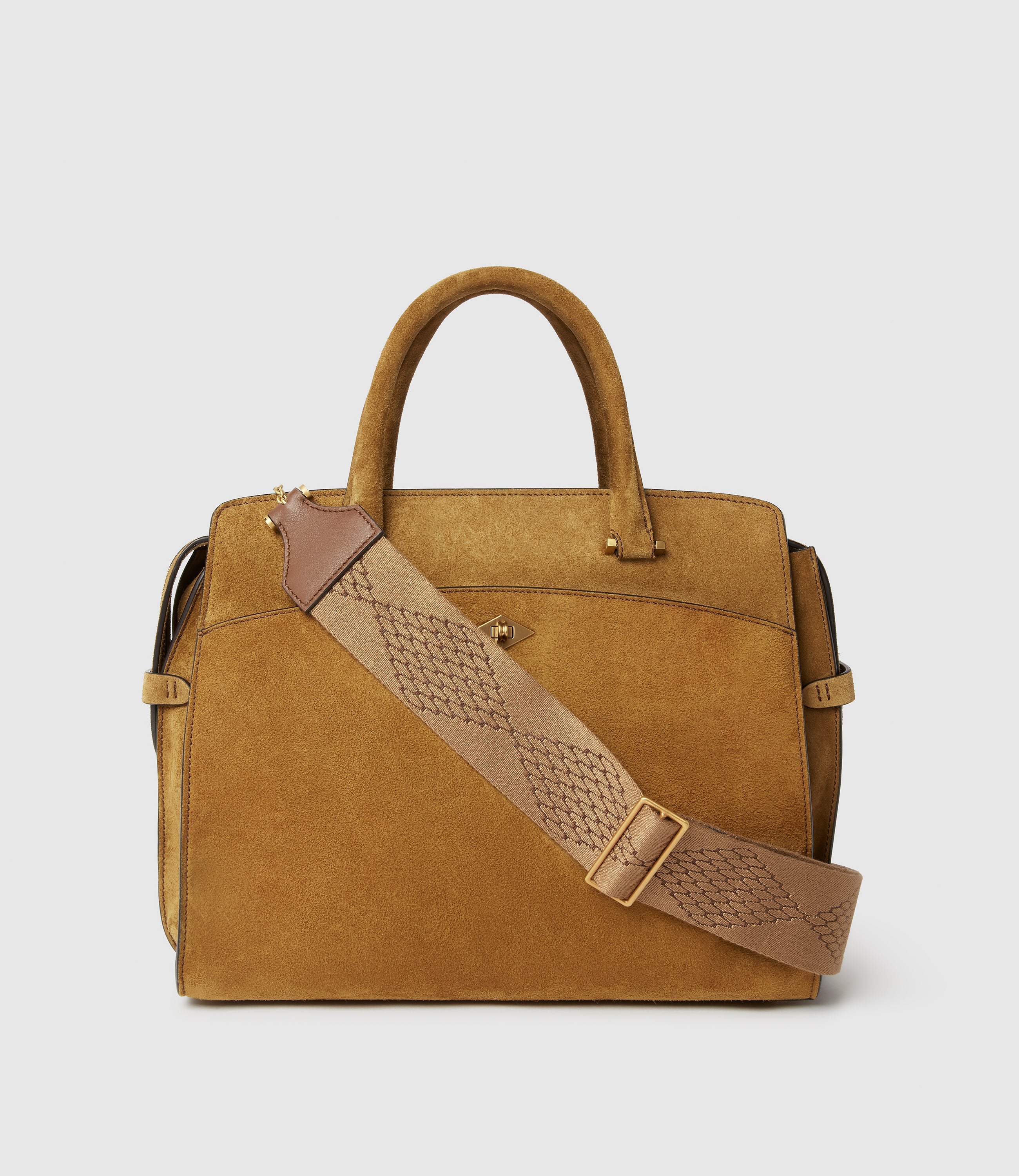 Women's Diamond Webbing Strap Havana - Image 3